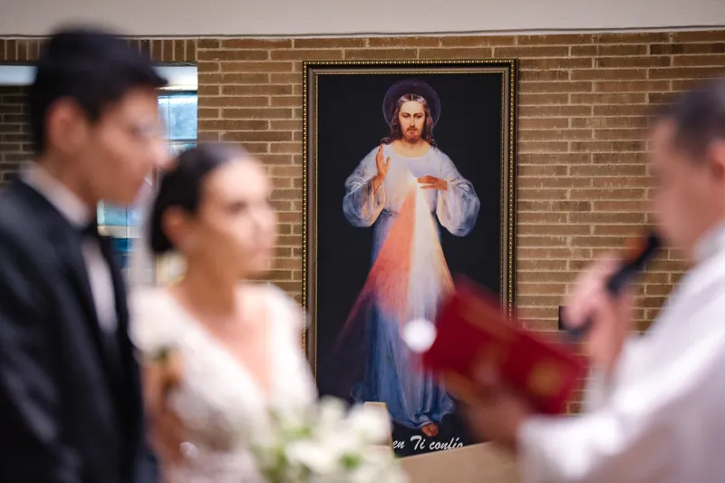 Ceremonia religiosa de una boda en Ibagué.