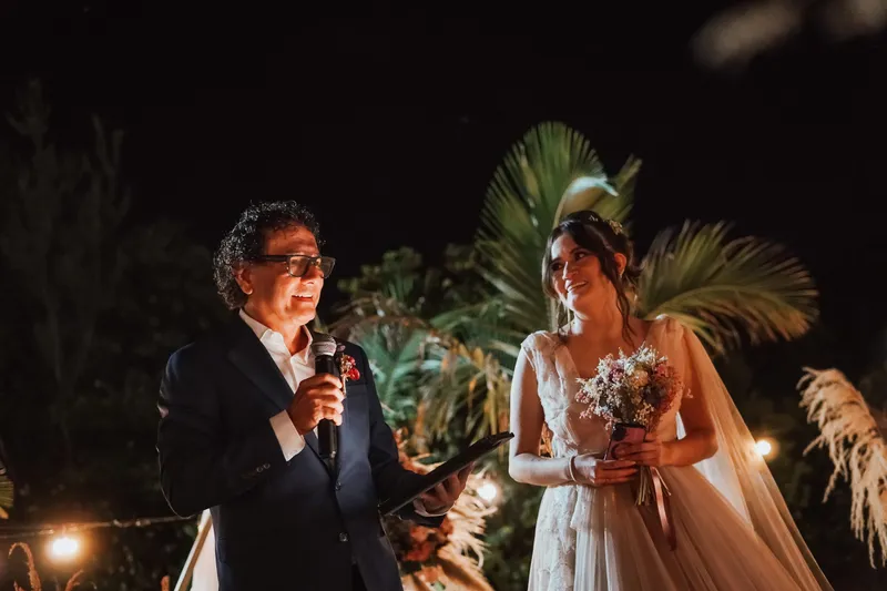 Ceremonia religiosa de una boda en Ibagué.
