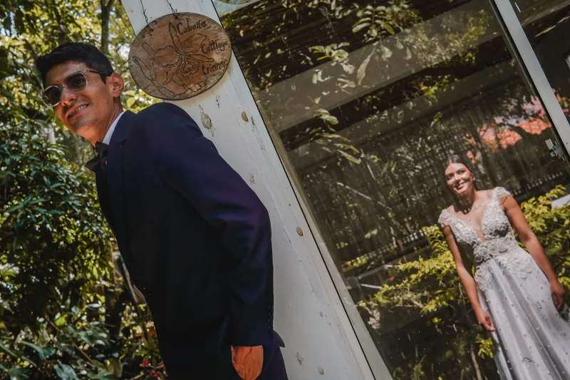 Sesión previa a la boda con los novios en Ibagué.